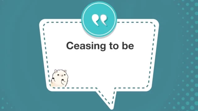 #学个词 - Cease