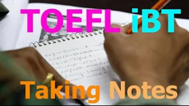 Taking Notes for the Toefl iBT: iBT Series